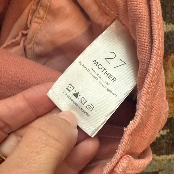 MOTHER Women's Pink Dazzler Ankle Jeans - Picture 5 of 5